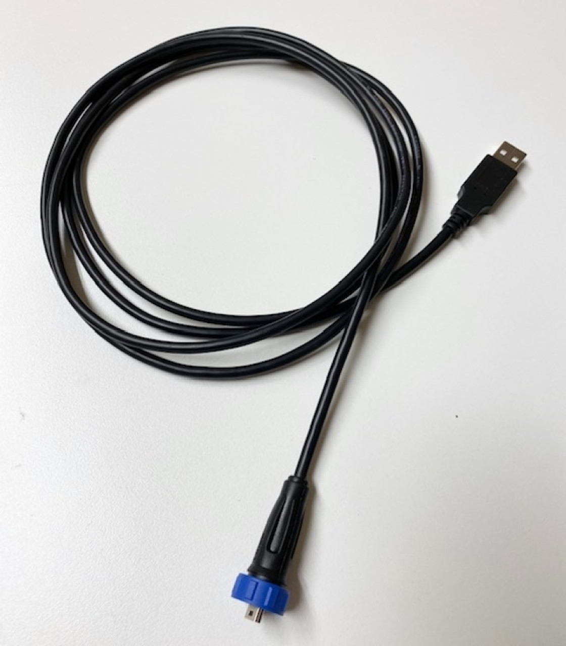 Rywire Water Resistant Threaded Mini USB Comms Cable for PDM12 & PDM30 Units - RY-MORISTECH-COMMS-CABLE