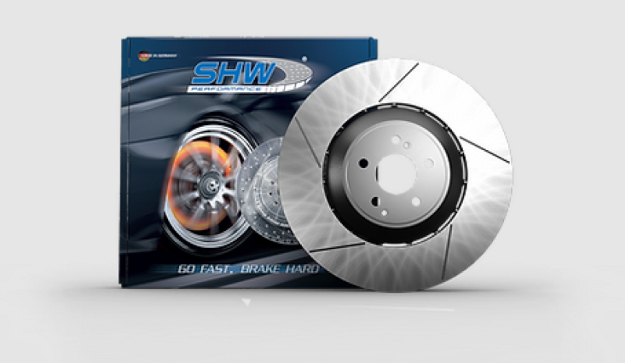 SHW 15-18 Porsche Macan Turbo w/19in Wheel/Perf Package Left Frt Slotted LW Brake Rotor (95B615301P) - PFL49531