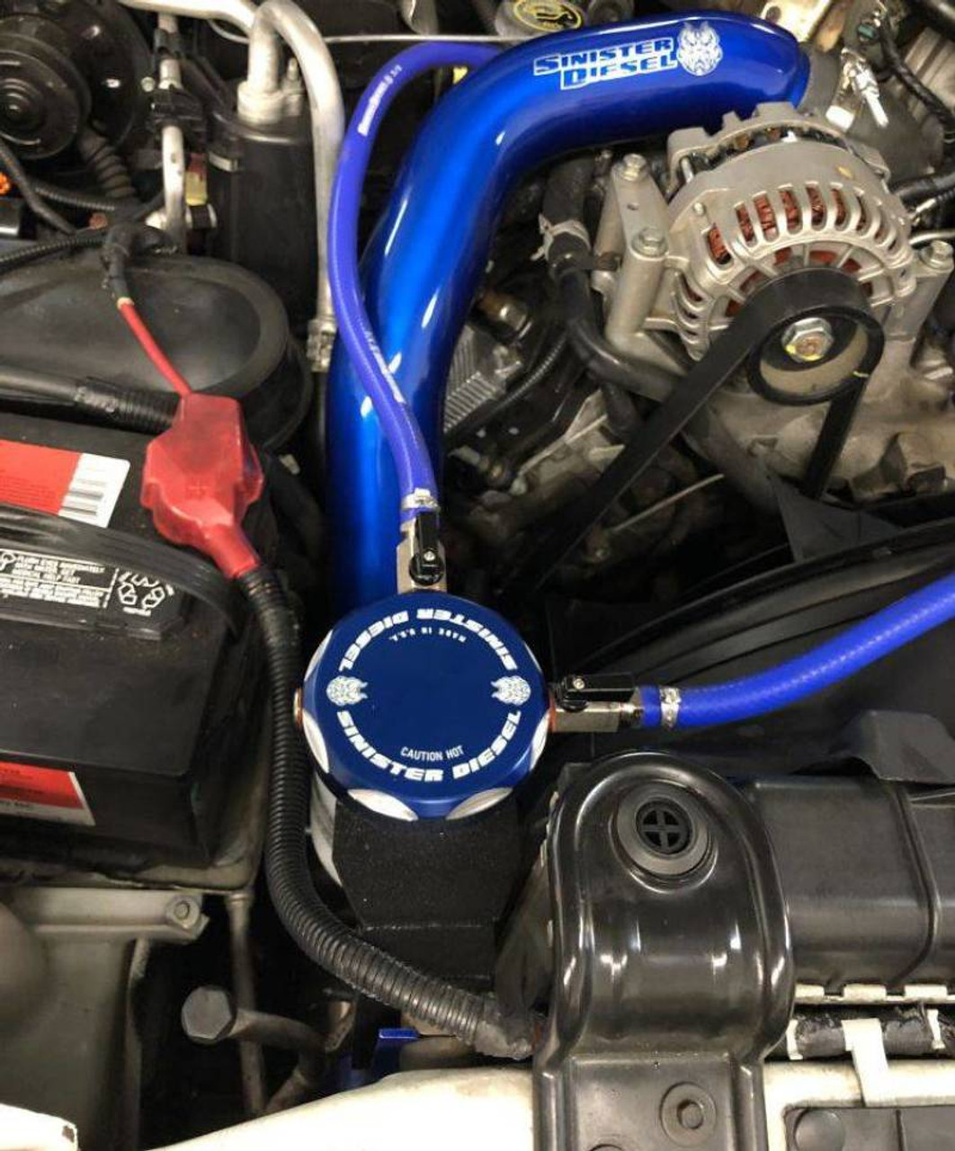 Sinister Diesel 03-07 Ford Powerstroke 6.0L w/ Wix (Round) Coolant Filtration System - SD-6.0CF03-01-20