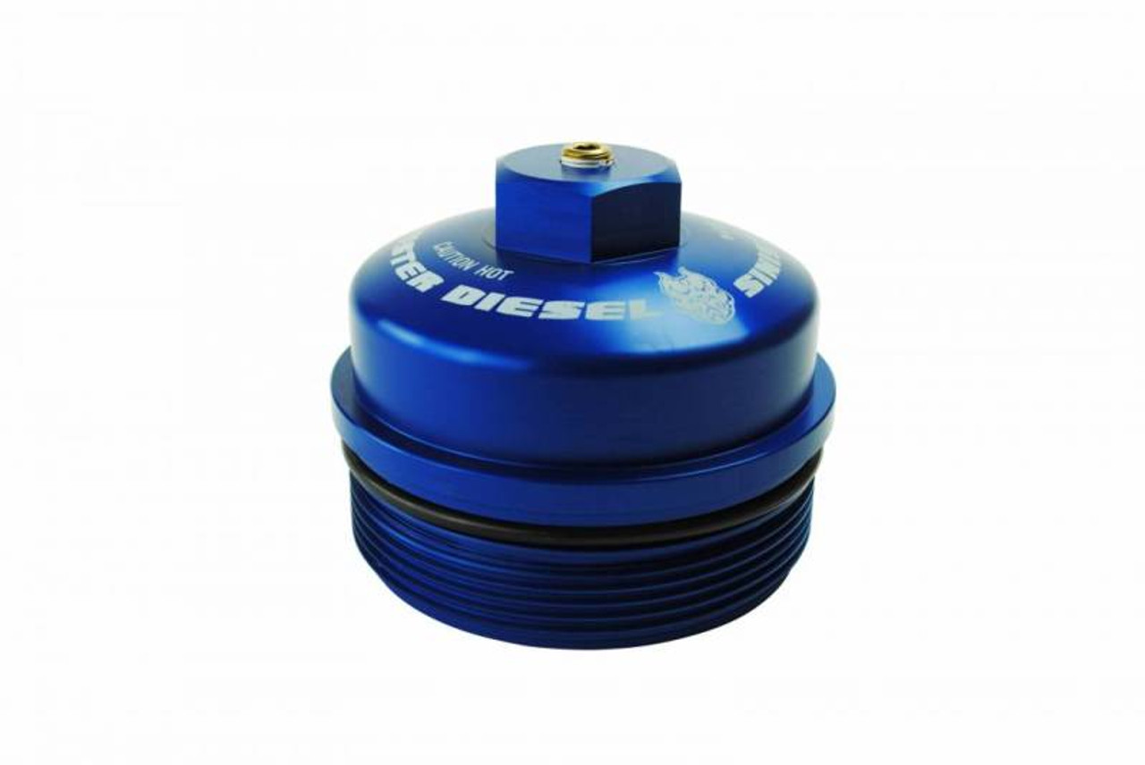 Sinister Diesel 03-07 Ford 6.0L Billet Blue Cap Kit - SD-BCK-6.0