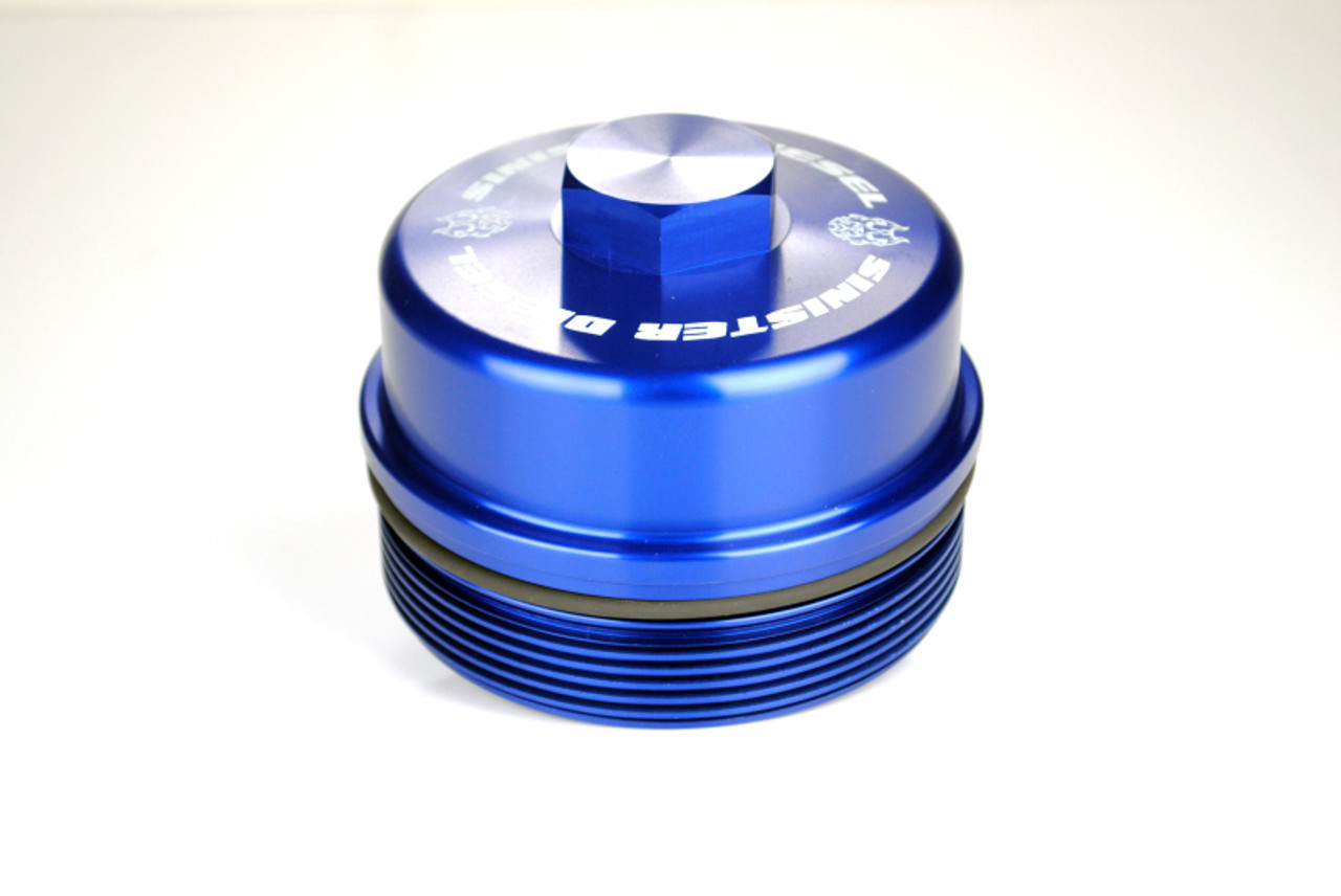 Sinister Diesel 03-07 Ford 6.0L Billet Blue Cap Kit - SD-BCK-6.0