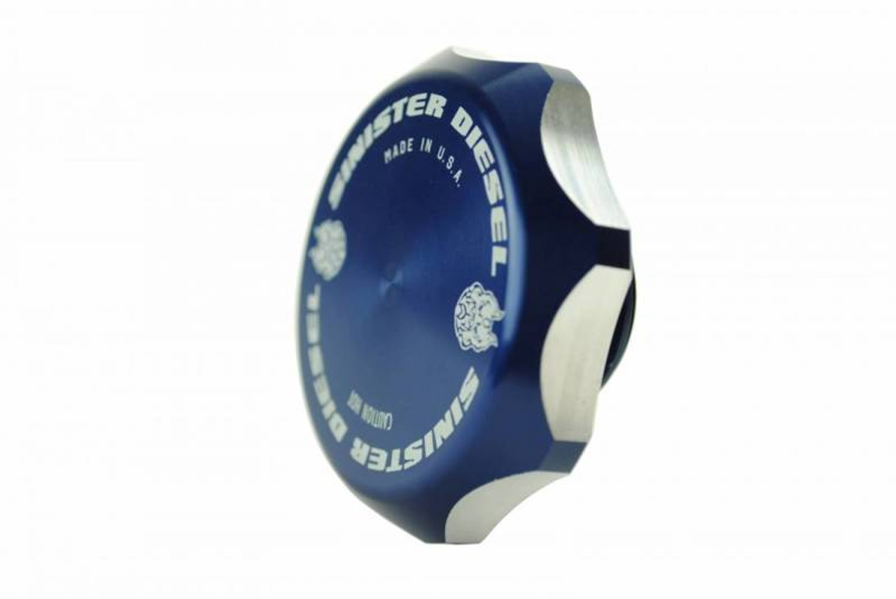 Sinister Diesel 03-07 Ford 6.0L Billet Blue Cap Kit - SD-BCK-6.0