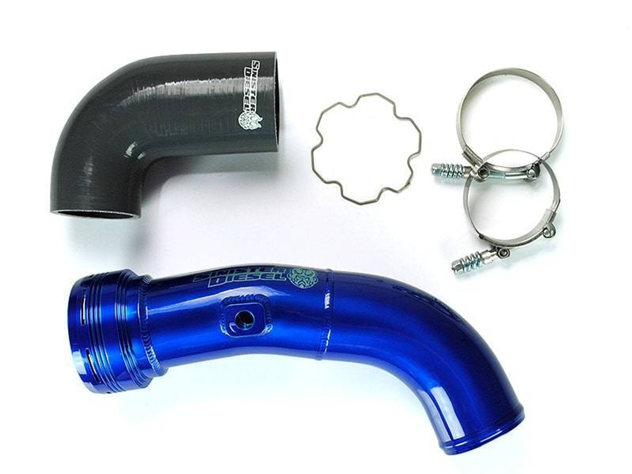 Sinister Diesel 17-19 Ford Powerstroke 6.7L Cold Side Charge Pipe - SD-INTRPIPE-6.7P-COLD-17