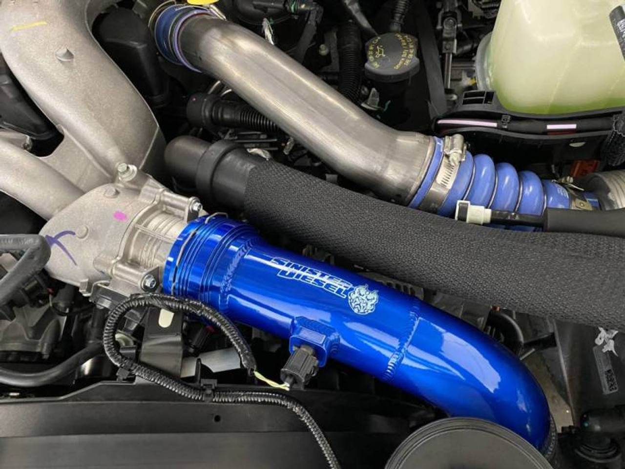 Sinister Diesel 17-19 Ford Powerstroke 6.7L Cold Side Charge Pipe - SD-INTRPIPE-6.7P-COLD-17
