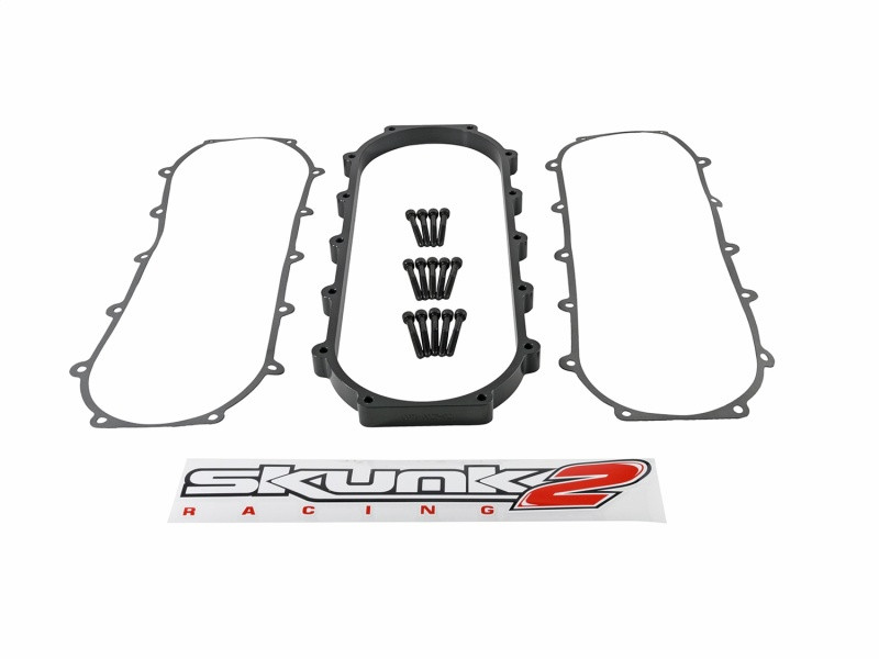 Skunk2 Ultra Series Honda/Acura Black RACE Intake Manifold 1 Liter Spacer (Inc Gasket & Hardware) - 907-05-9051