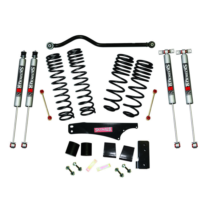 Skyjacker 2007-2018 Jeep Wrangler JK 2 Door 4WD Long Travel 3.5in-4in Lift Kit w/M95 Monotube Shocks - JK35BPMLT