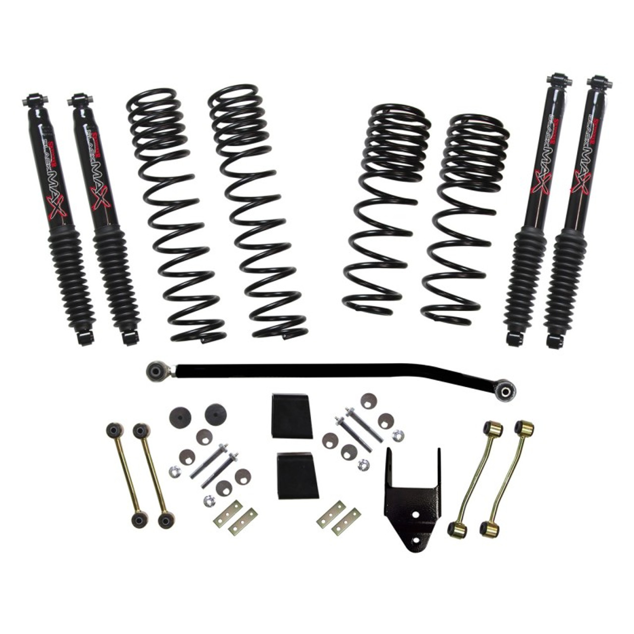 Skyjacker 2020 Jeep JL 4WD Diesel 3.5-4in Dual Rate Long Travel Sus Lift Kit w/ Black Max Shocks - JL40BPBLTD
