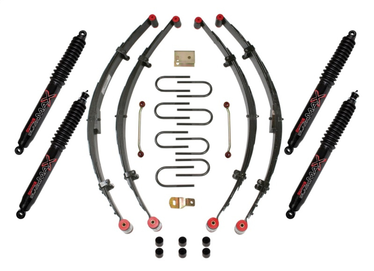 Skyjacker 4" KIT,87-96 YJ W/4 BLK MAX - YJ41BKB