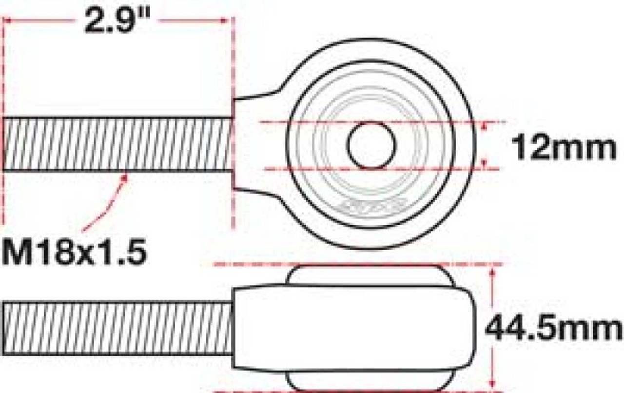 SPC Performance XAXIS Rod End Ball Joint - 15795