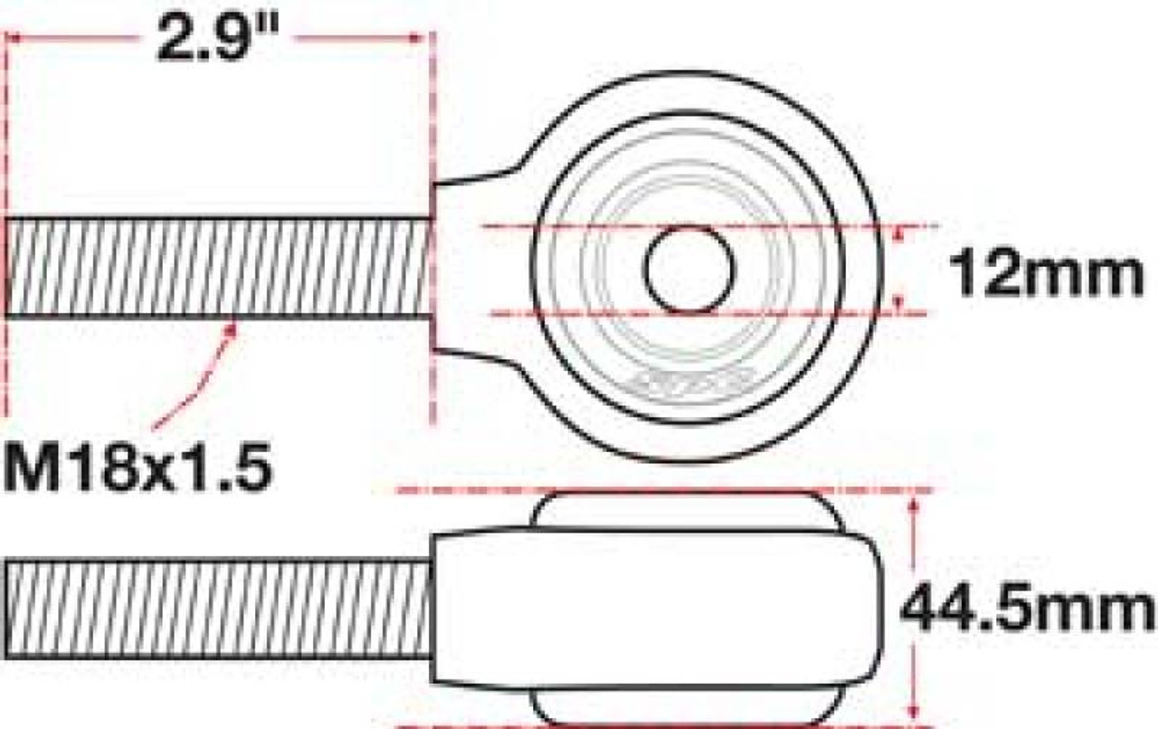 SPC Performance XAXIS Rod End Ball Joint - 15795