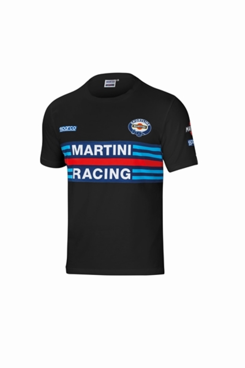 Sparco T-Shirt Martini-Racing Large Black - 01274MRNR3L