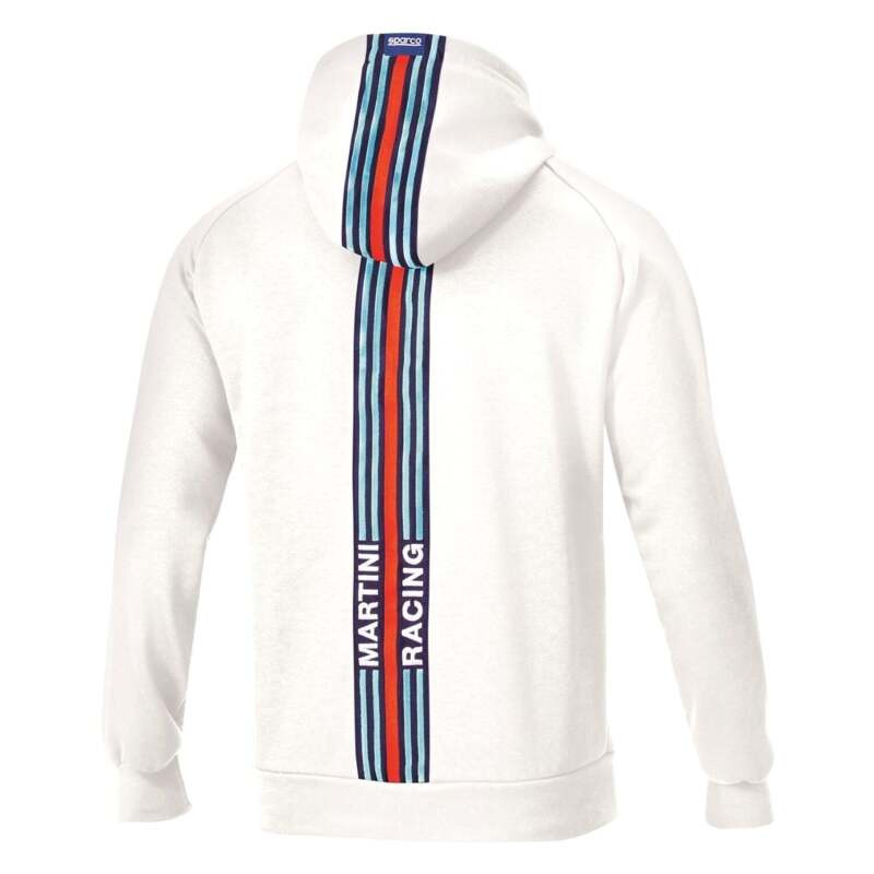 Sparco Hoodie Martini Stripes Large - White - 01340MRBI3L Photo - Close Up