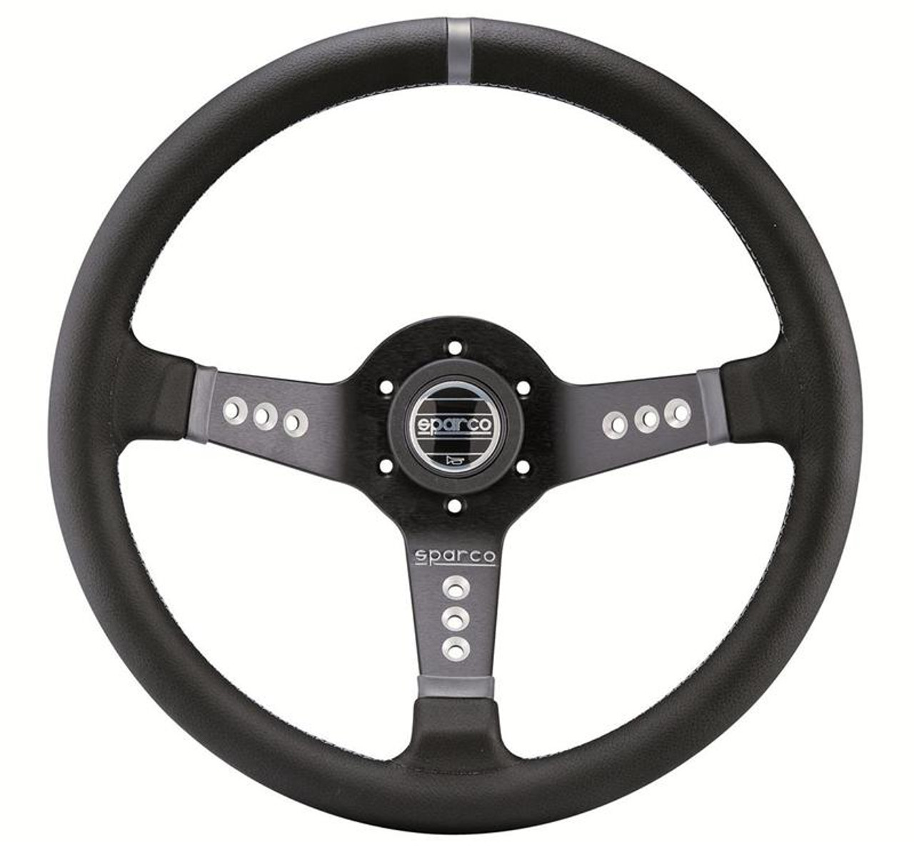 Sparco Steering Wheel L777 Leather Black - 015L800PL Photo - Primary