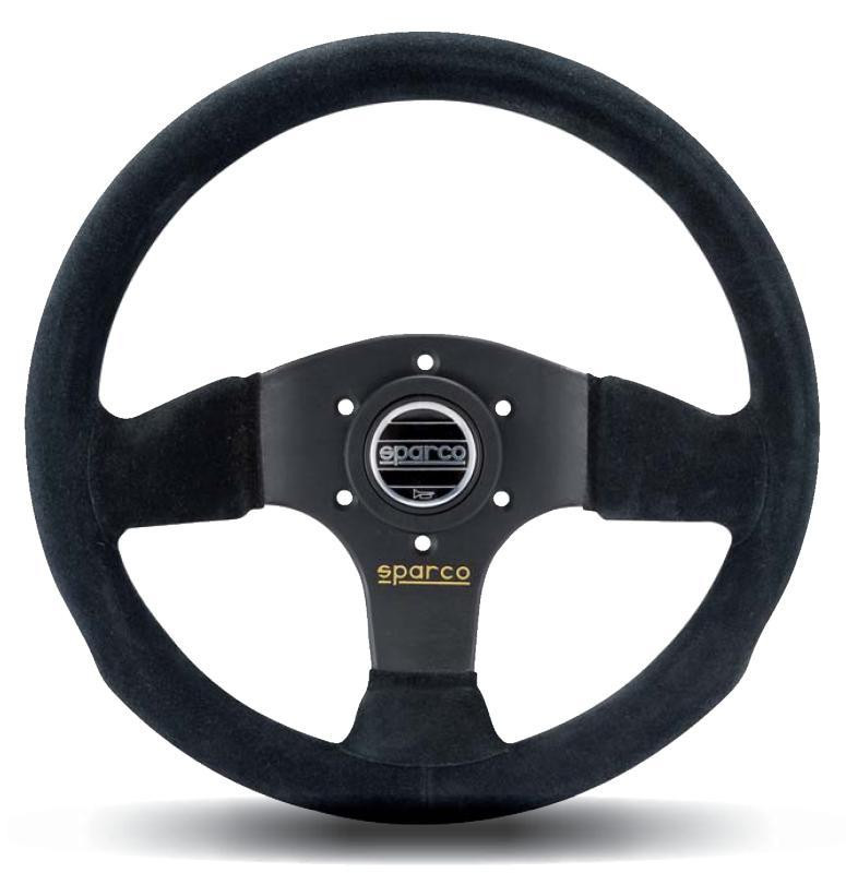 Sparco Steering Wheel 300 Suede Black - 015P300SN Photo - Primary