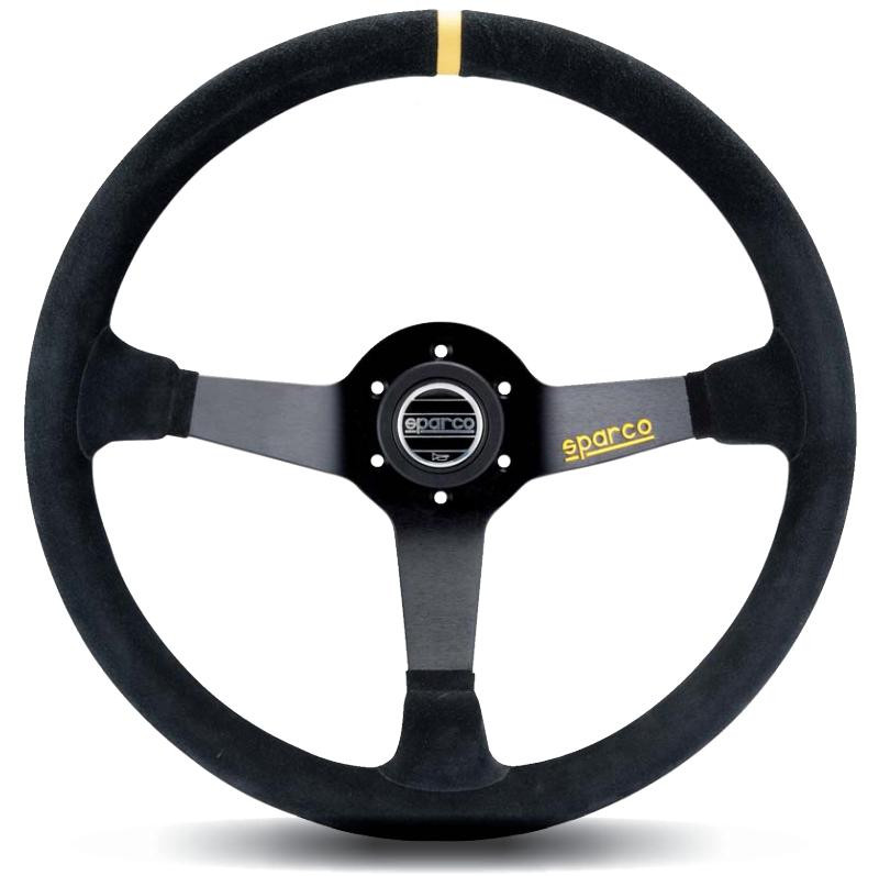 Sparco Steering Wheel 368 Suede Black - 015R368MSN Photo - Primary