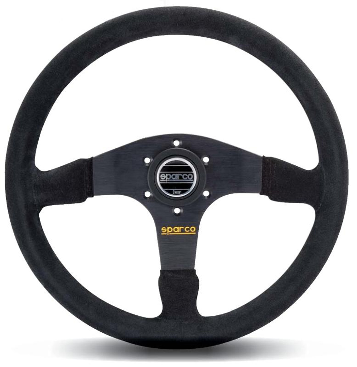 Sparco Steering Wheel 375 Suede Black - 015R375PSN Photo - Primary