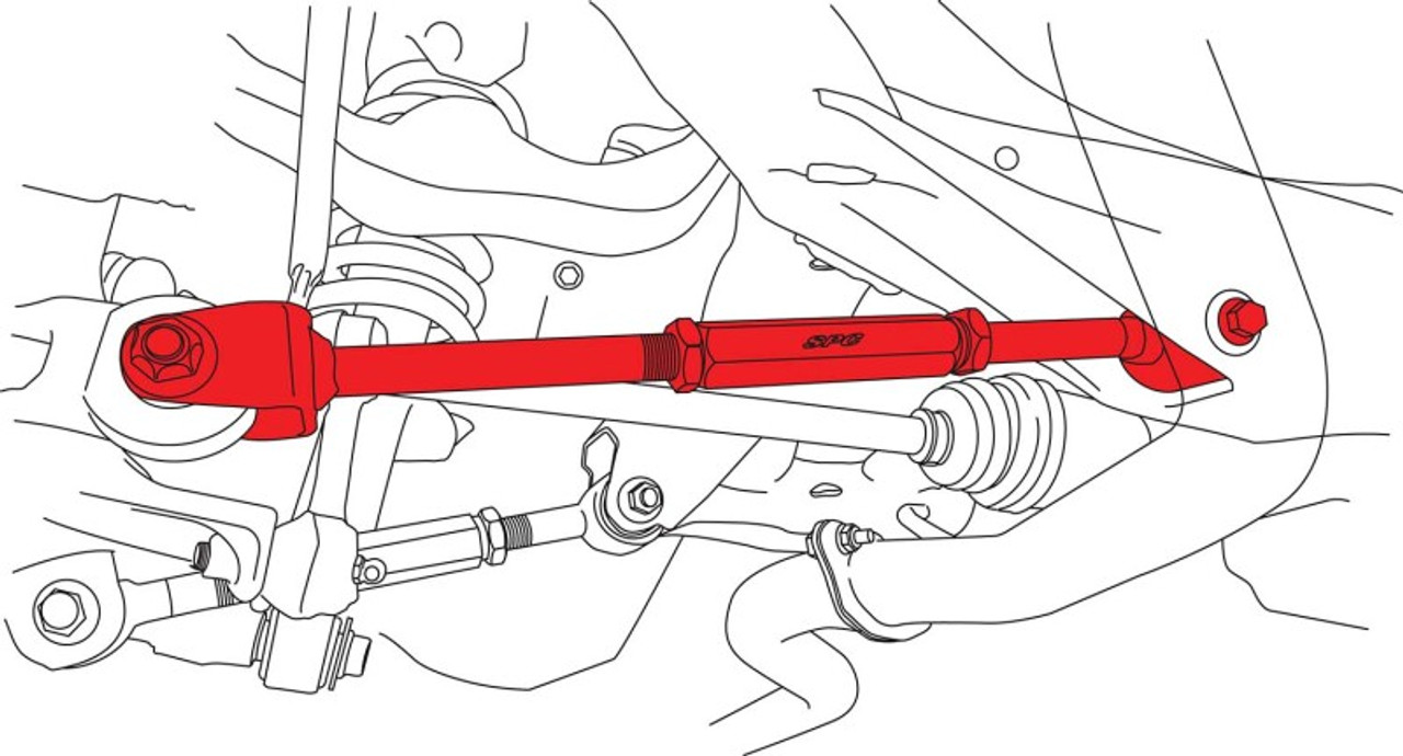 SPC Performance 00-09 Subaru Outback Rear Adjustable Toe Arm - 67666