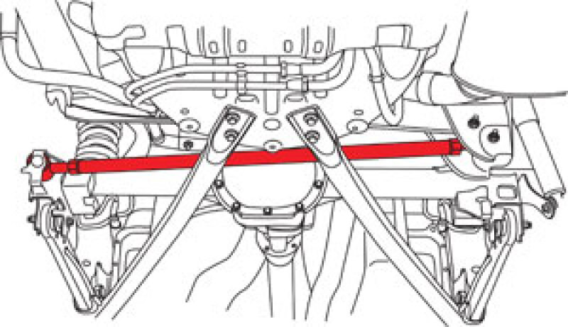 SPC Performance 05-10 Ford Mustang (V6/V8)Black Anodized Adjustable Panhard Bar - 72045