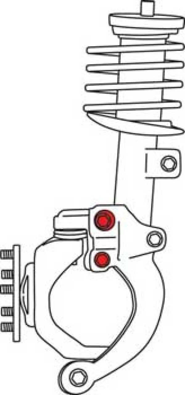 SPC Performance GM HiPer Strut Bolt Kit for 2010 Buick Allure/10+ LaCrosse/11+ Regal - 82130