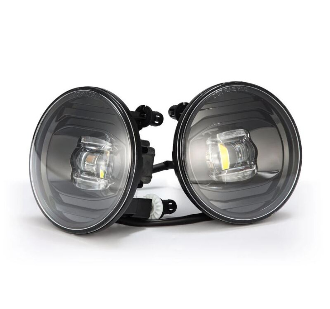 AlphaRex Universal Chevrolet/GMC/Pontiac DoubleTap Dual Color LED Projector Fog Lights - White/Amber - 210007 User 1