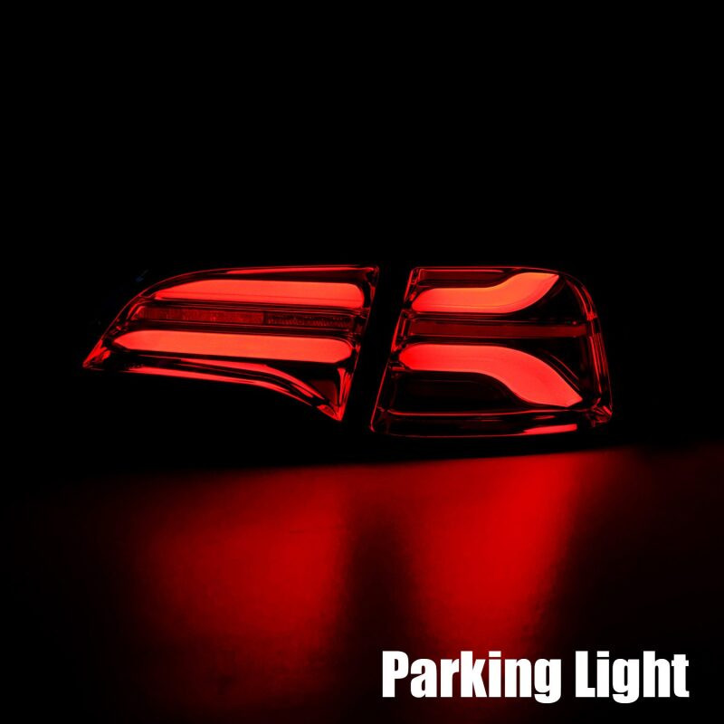 AlphaRex 20-22 Tesla Model Y PRO-Series LED Tail Lights Jet Black w/Seq Sig - 601030 User 2