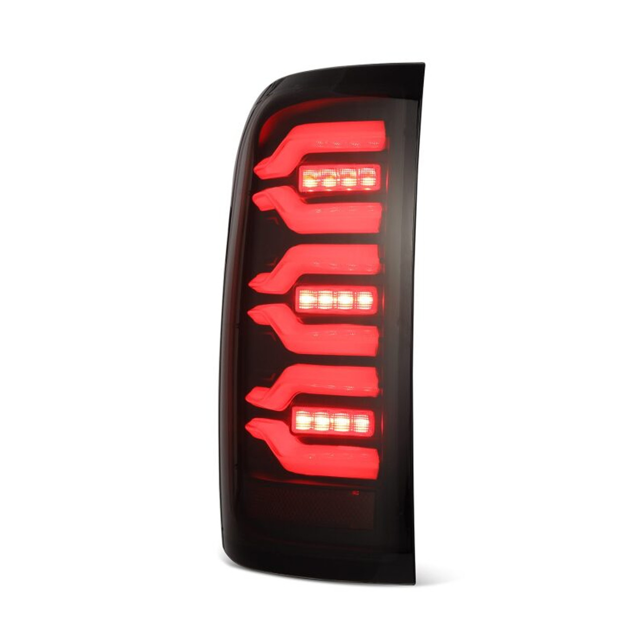 AlphaRex 14-18 Chevrolet Silverado Luxx-Series LED Tail Lights Black w/Activ Light/Seq Signal - 620030 User 3