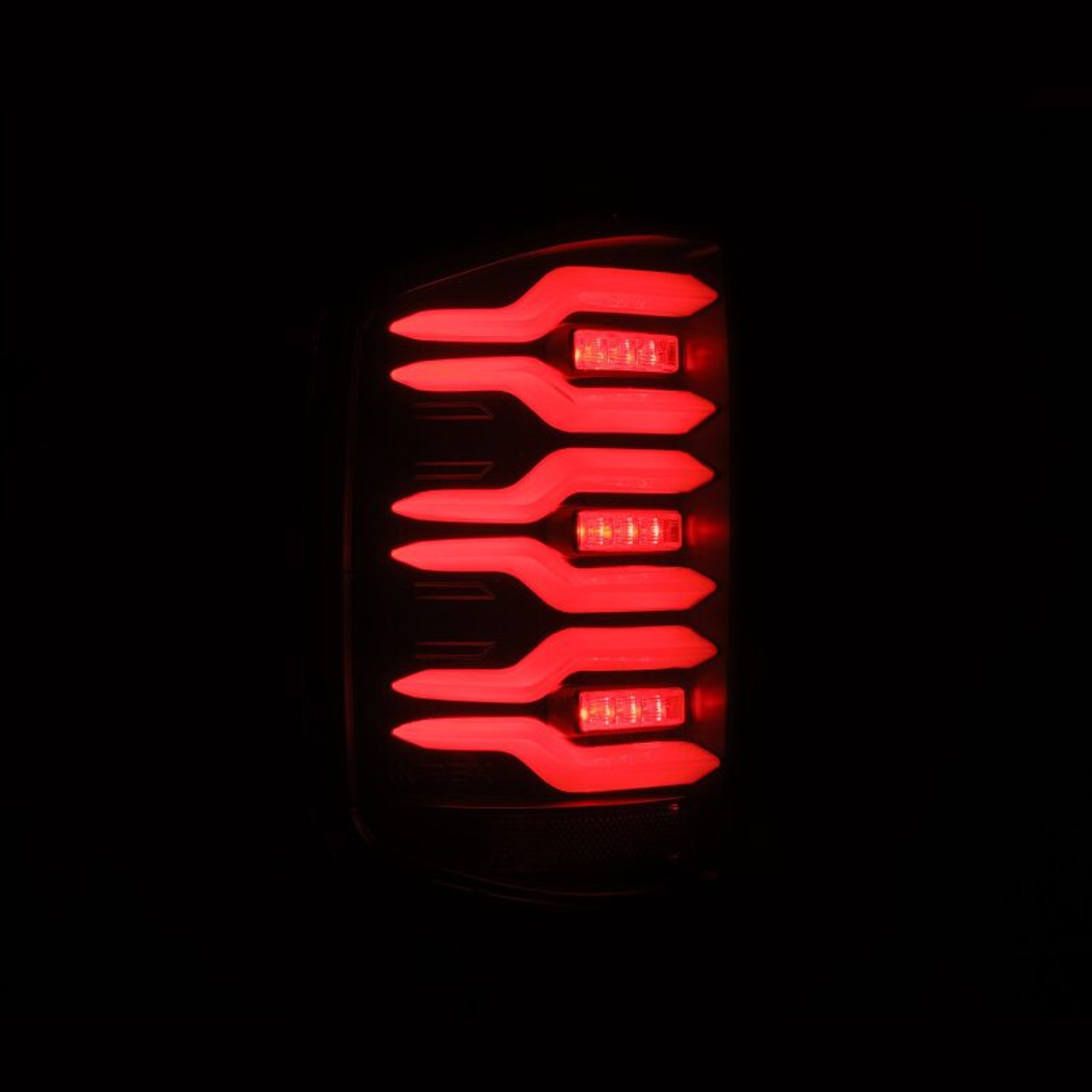 AlphaRex 14-18 Chevrolet Silverado Luxx-Series LED Tail Lights Black w/Activ Light/Seq Signal - 620030 User 4