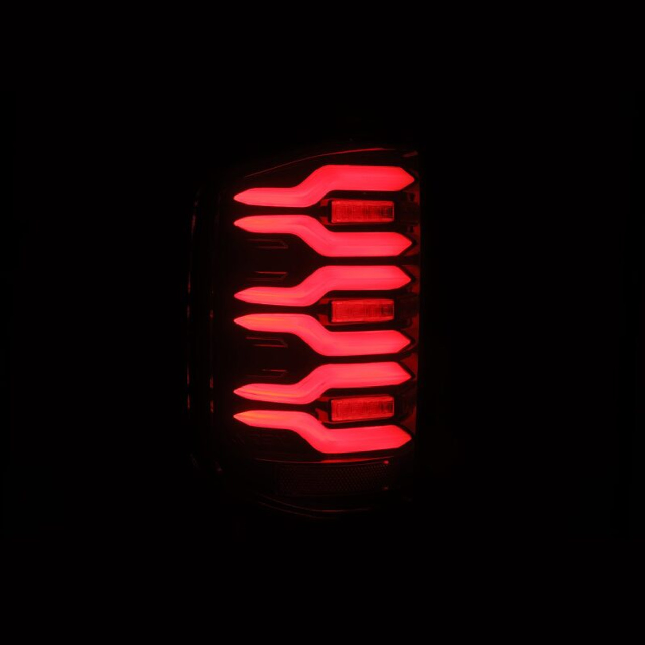 AlphaRex 14-18 Chevy Silverado 1500 Luxx-Series LED Tail Lights Black/Red w/Activ Light/Seq Signal - 620050 User 5