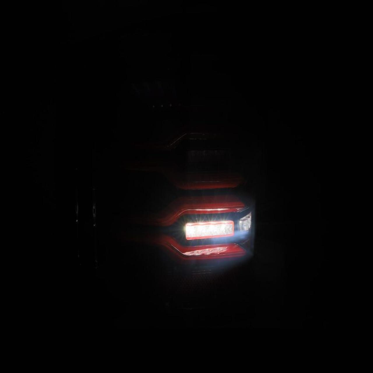 AlphaRex 14-18 Chevy Silverado 1500 Luxx-Series LED Tail Lights Black/Red w/Activ Light/Seq Signal - 620050 User 6