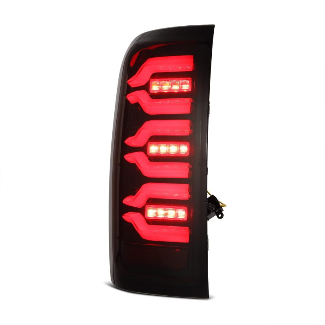 AlphaRex 14-18 Chevy Silverado 1500 Luxx-Series LED Tail Lights Black/Red w/Activ Light/Seq Signal - 620050 User 3