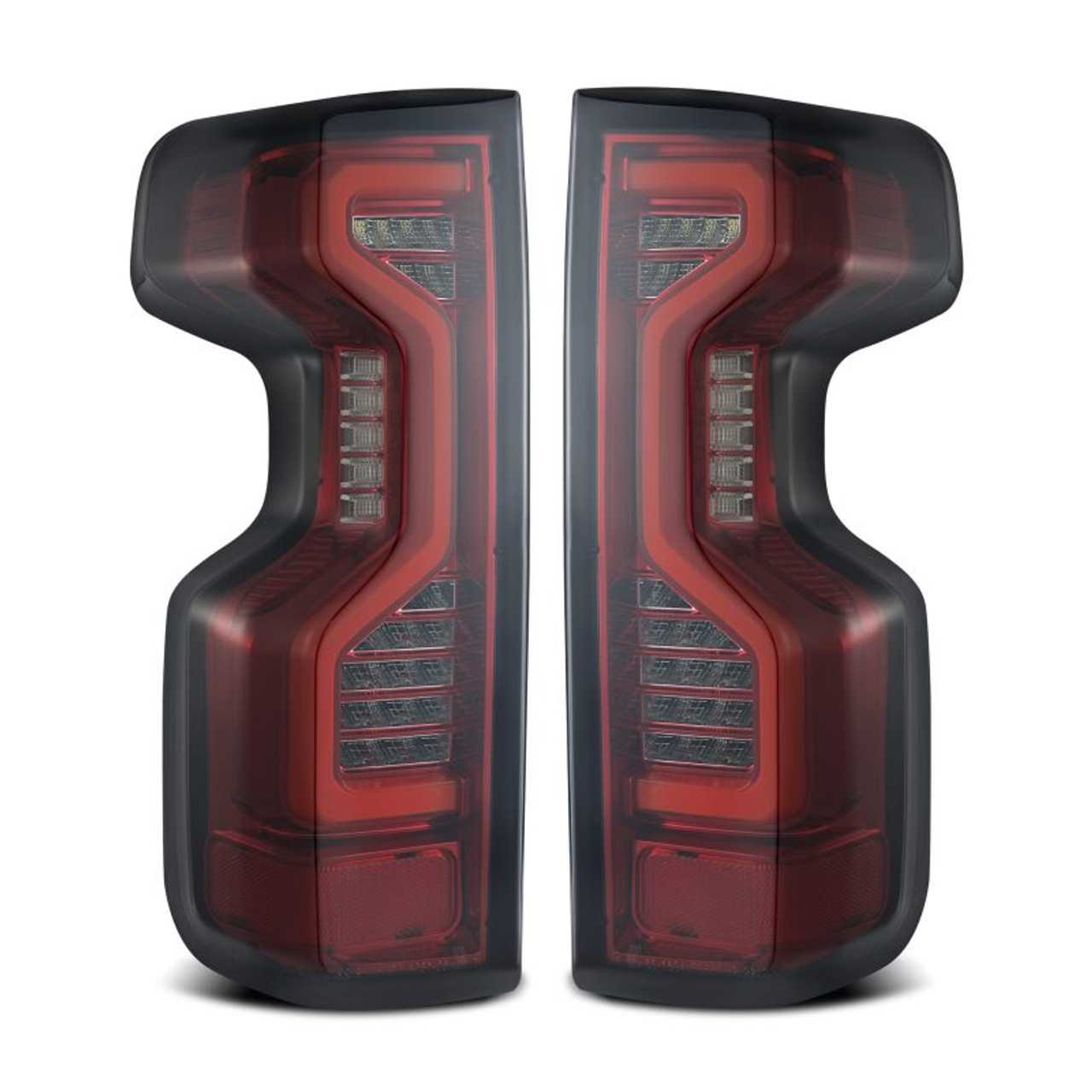 AlphaRex 19-23 Chevrolet Silverado 1500/2500HD/3500HD PRO-Series LED Tail Lights Red Smoke - 620060 Photo - Primary