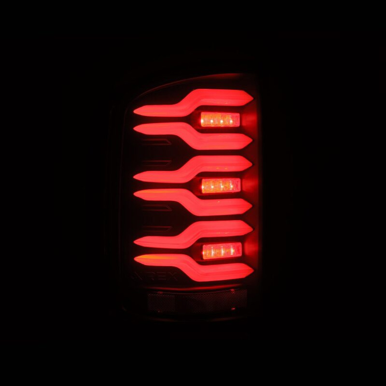 AlphaRex 14-18 GMC Sierra 1500/2500HD/3500HD LUXX-Series LED Tail Lights Blk w/Actv Light & Seq. Sig - 630040 User 5