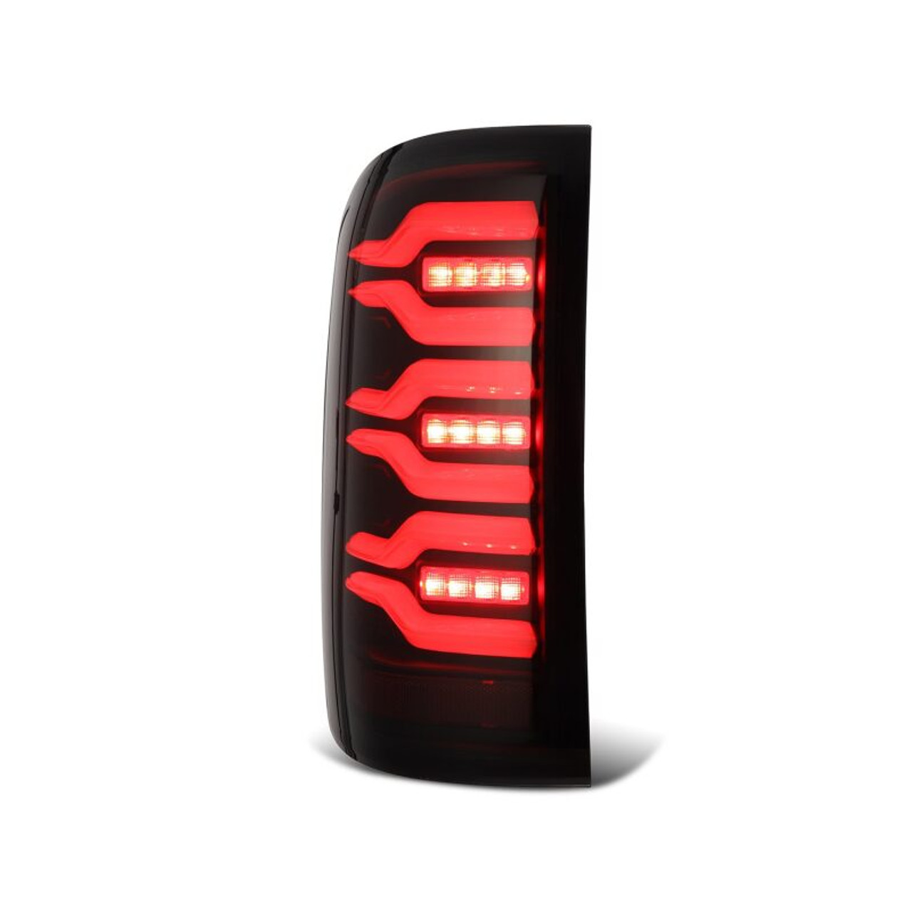 AlphaRex 14-18 GMC Sierra 1500/2500HD/3500HD LUXX-Series LED Tail Lights Blk w/Actv Light & Seq. Sig - 630040 User 3
