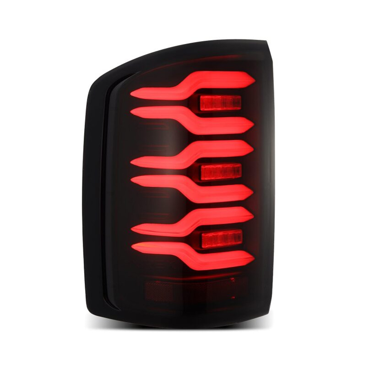AlphaRex 14-18 GMC Sierra 1500/2500HD/3500HD LUXX-Series LED Tail Lights Blk w/Actv Light & Seq. Sig - 630040 User 2
