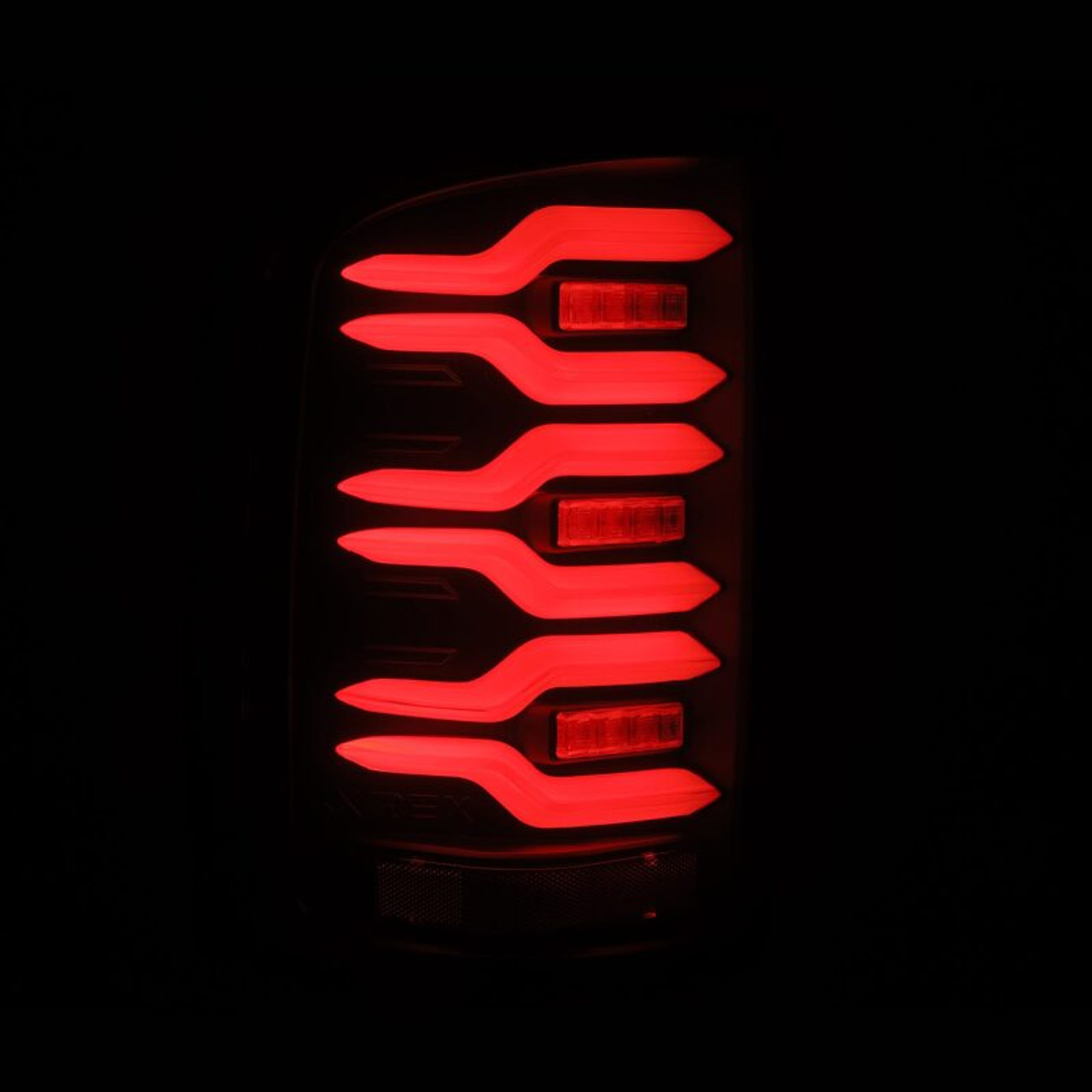 AlphaRex 14-18 GMC Sierra 1500/2500HD/3500HD LUXX-Series LED Tail Lights Blk w/Actv Light & Seq. Sig - 630040 User 4