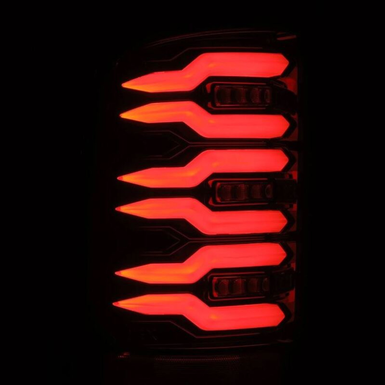 AlphaRex 07-13 GMC Sierra 1500/2500HD/3500HD Luxx Series LED Tail Lights - Alpha Black - 630070 User 3