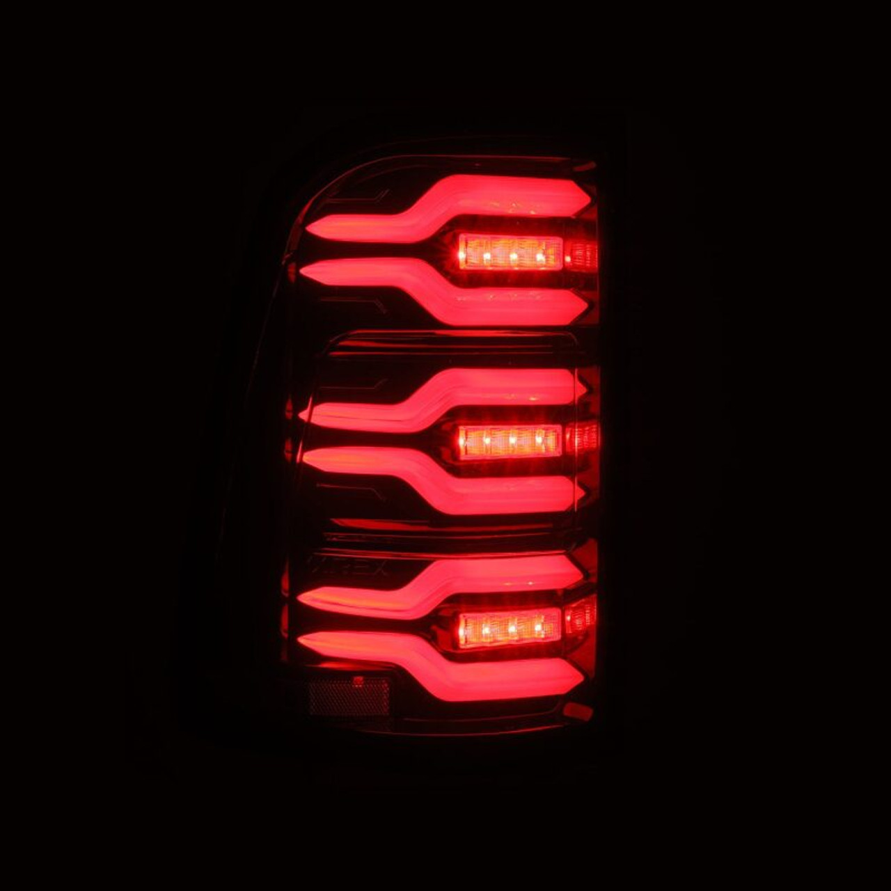AlphaRex 19-21 Dodge Ram 1500 Luxx-Series LED Tail Lights Black/Red w/Activ Light/Seq Signal - 640050 User 3