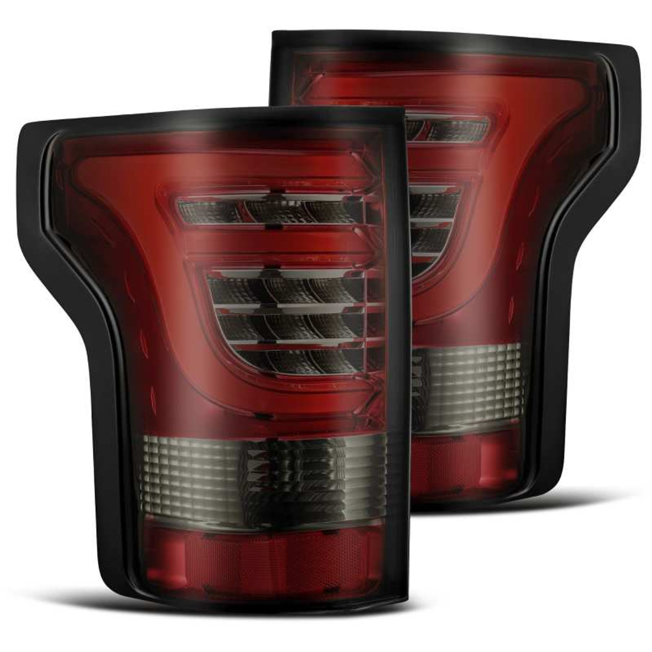 AlphaRex 15-17 Ford F-150 (Excl Models w/Blind Spot Sensor) PRO-Series LED Tail Lights Red Smoke - 652020