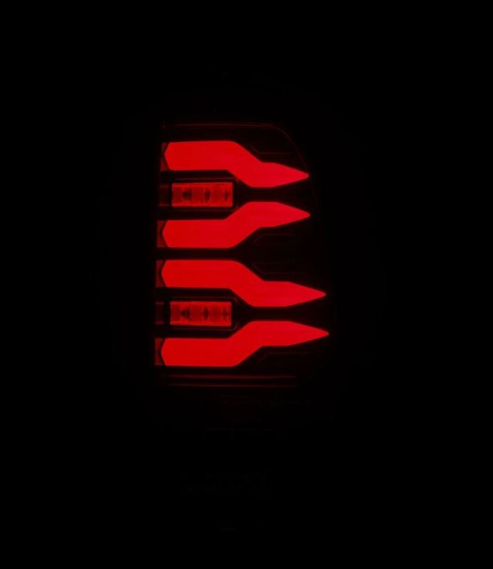 AlphaRex 97-03 Ford F150 / 99-16 Ford F250/F350/F450/F550 LUXX-Series LED Tail Lights - Black/Red - 658003 User 4