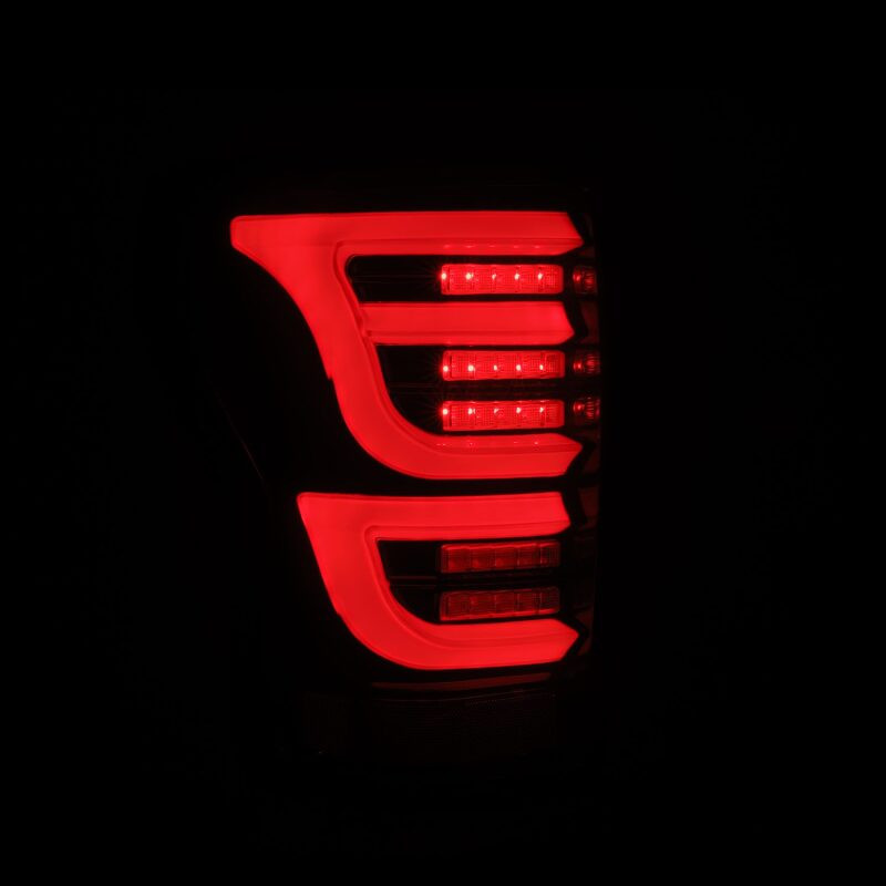 AlphaRex 07-13 Toyota Tundra LUXX-Series LED Tail Lights Black-Red - 670050 User 2