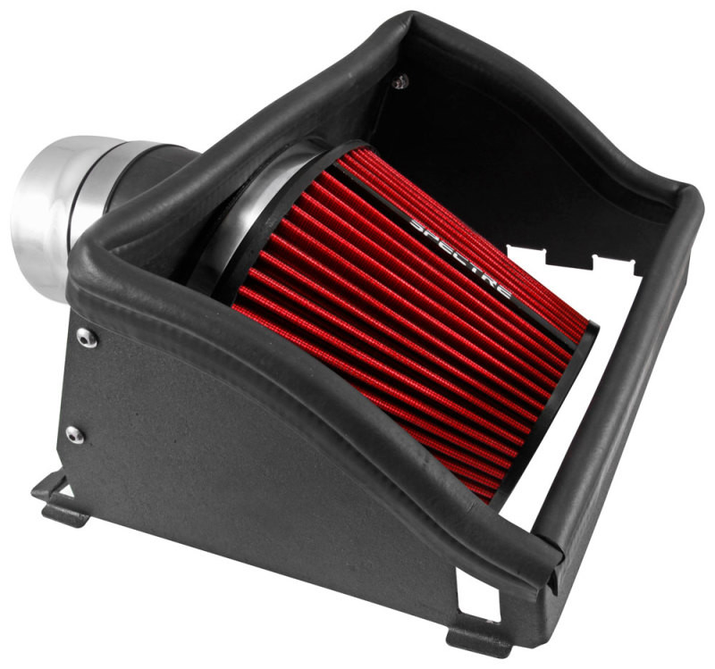Spectre 15-18 Ford F150 2.7L/3.5L F/I Air Intake Kit - Polished w/Red Filter - 9034