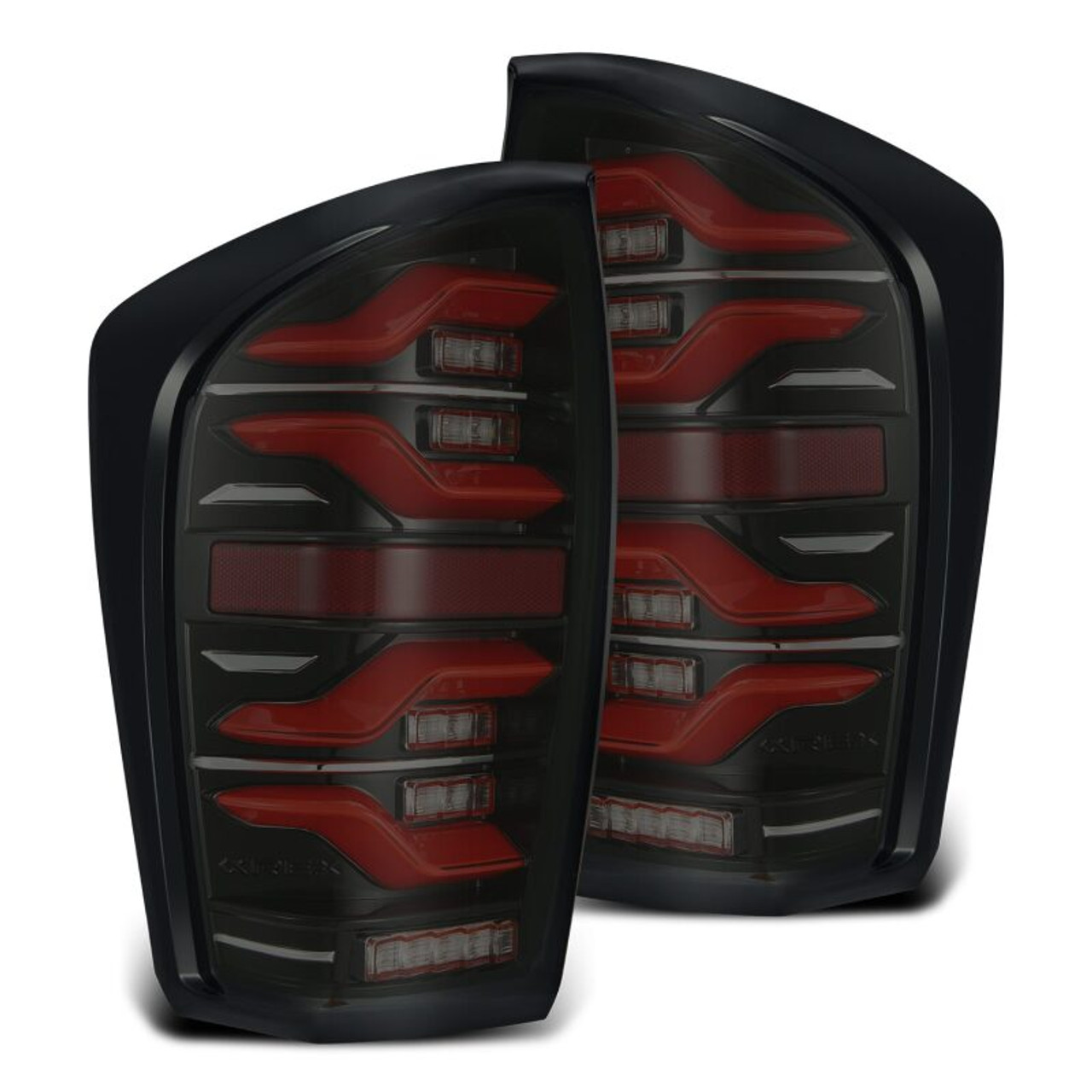 AlphaRex 16-21 Toyota Tacoma LUXX LED Taillights Blk/Red w/Activ Light/Seq Signal - 680000 Photo - Primary