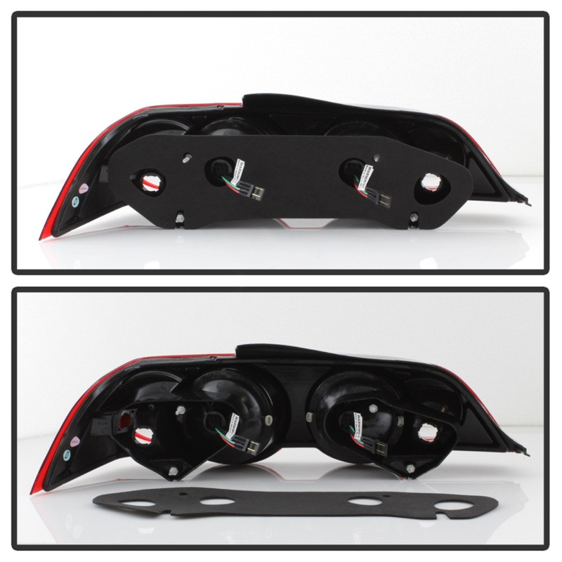 Spyder Acura RSX 02-04 LED Tail Lights Red Clear ALT-YD-ARSX02-LED-RC - 5000385