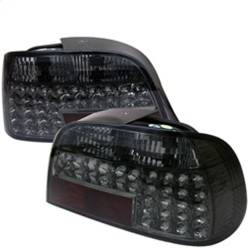 Spyder BMW E38 7-Series 95-01 LED Tail Lights Smoke ALT-YD-BE3895-LED-SM - 5000644