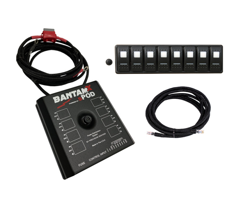 Spod BantamX Modular w/ Red LED (84 In Battery Cables) - BXMOD84R