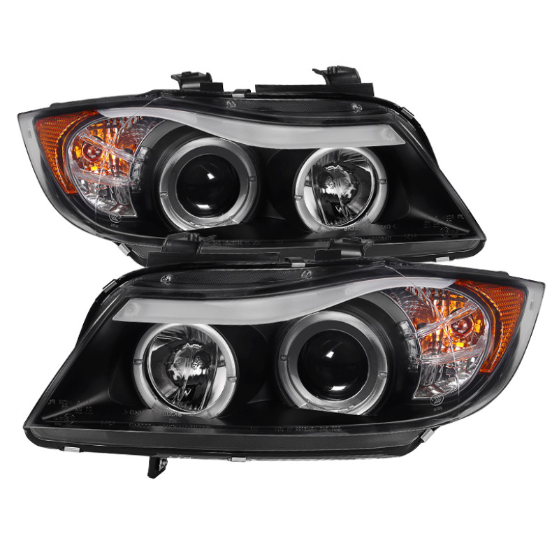 Spyder BMW E90 3-Series 06-08 Projector LED Halo Amber Reflector Rplc Bulb Blk PRO-YD-BMWE9005-AM-BK - 5009005