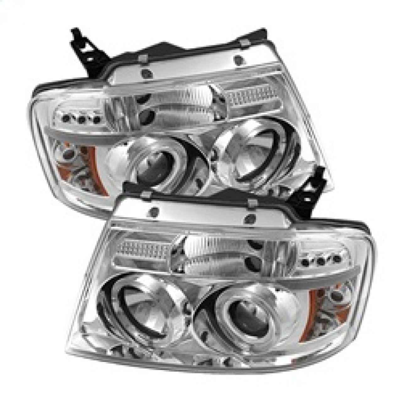 Spyder Ford F150 04-08 Projector Headlights Version 2 LED Halo LED Chrm PRO-YD-FF15004-HL-G2-C - 5010216