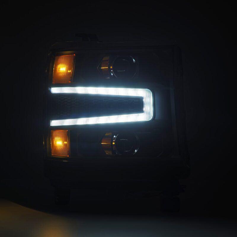 AlphaRex 16-18 Chevy 1500HD LUXX LED Proj Headlights BK w/Seq Actvn Light / SeqSig (Req PN 810023) - 880234 User 4