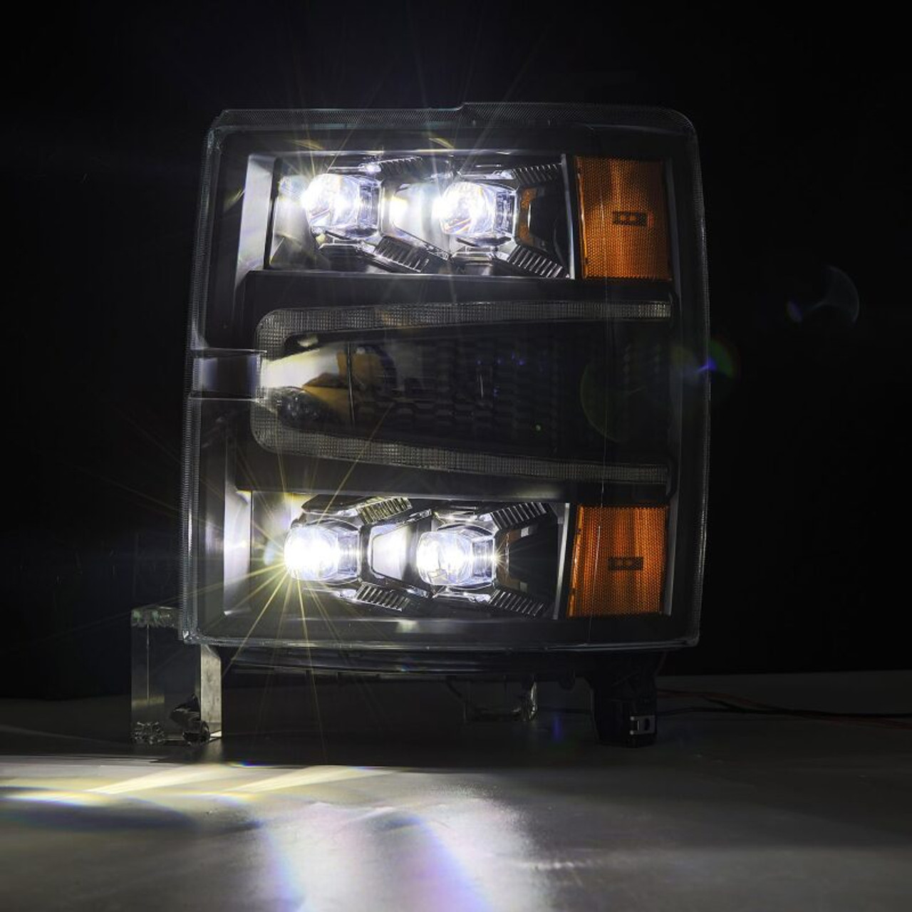 AlphaRex 04-15 Chevy 1500HD NOVA-Series LED Proj Headlights Black w/Activ Light/Seq Signal & SB DRL - 880239 User 5