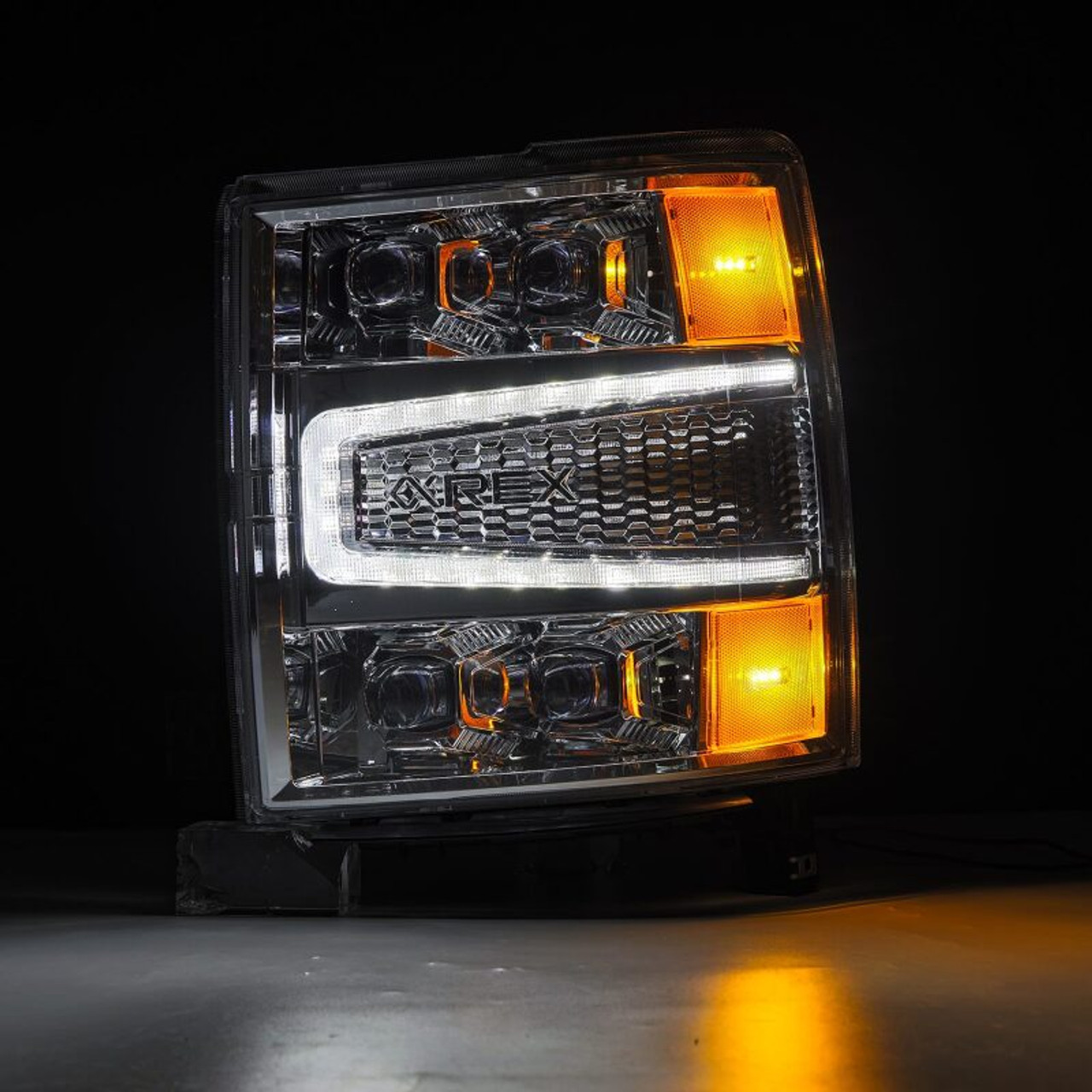 AlphaRex 04-15 Chevy 1500HD NOVA-Series LED Proj Headlights Chrome w/Activ Light/Seq Signal & SB DRL - 880240 User 2